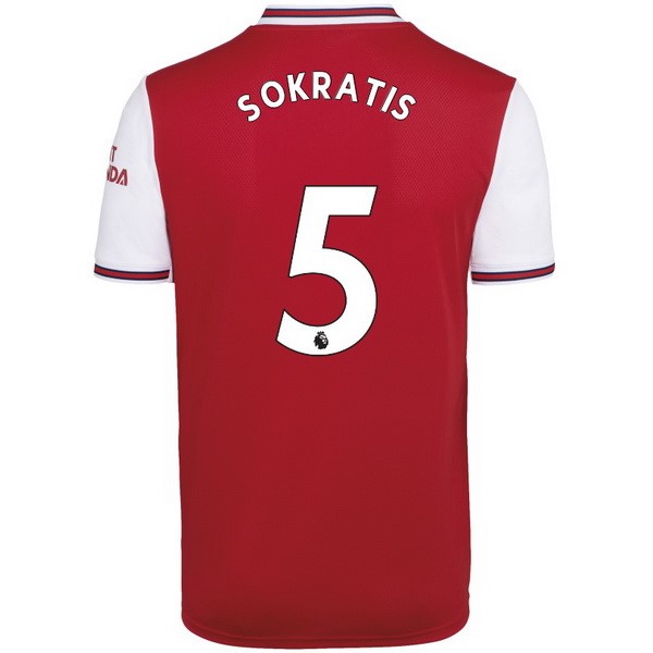 Maillot Football Arsenal NO.5 Sokratis Domicile 2019-20 Rouge